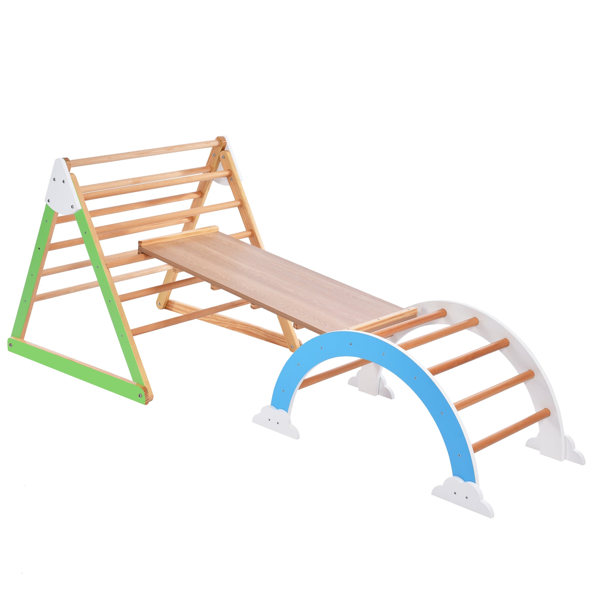 Wooden Climbing Triangle Toys Indoor Arc Climber