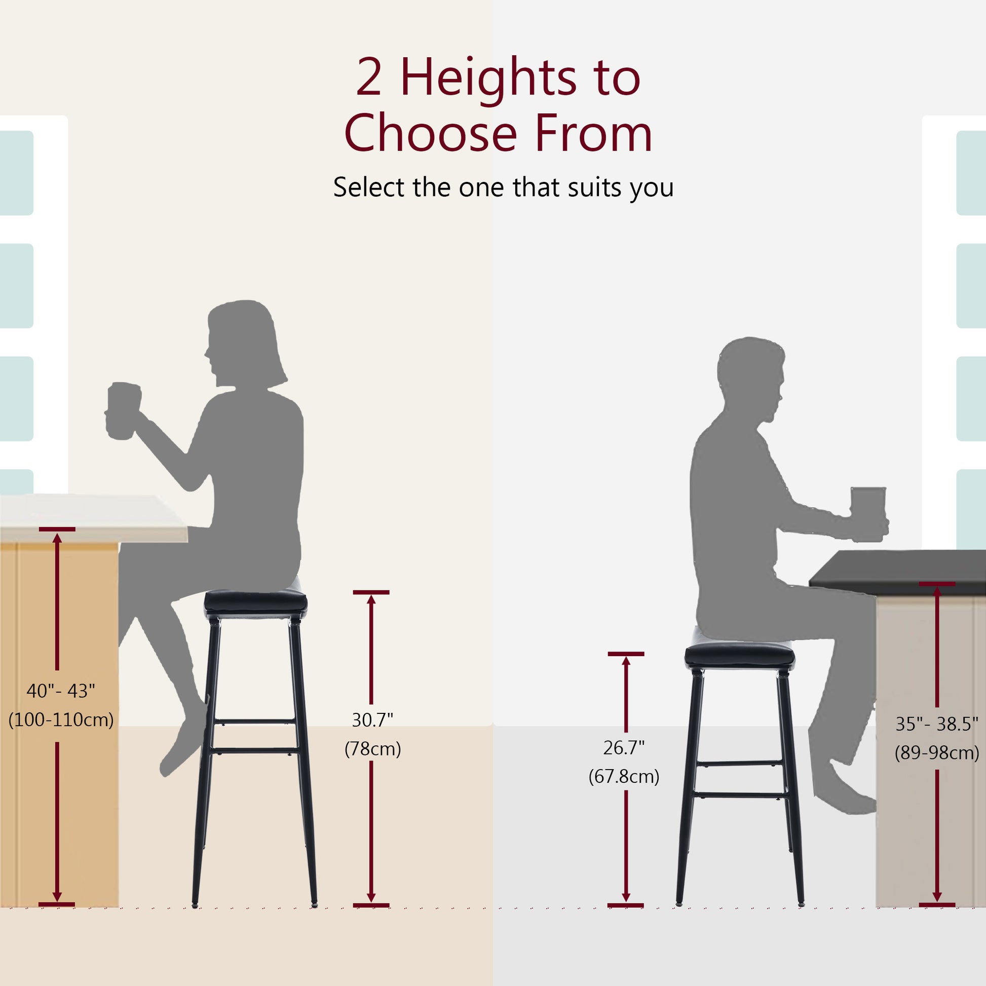 Bar Stools Set Of 2 Armless Counter Low Bar Stools Without Back Modern Pu Leather Stools With Metal Leg And Footrest ,Black Black Pu Kitchen Foam Dry Clean Modern Bar Stools Foam Pu Leather