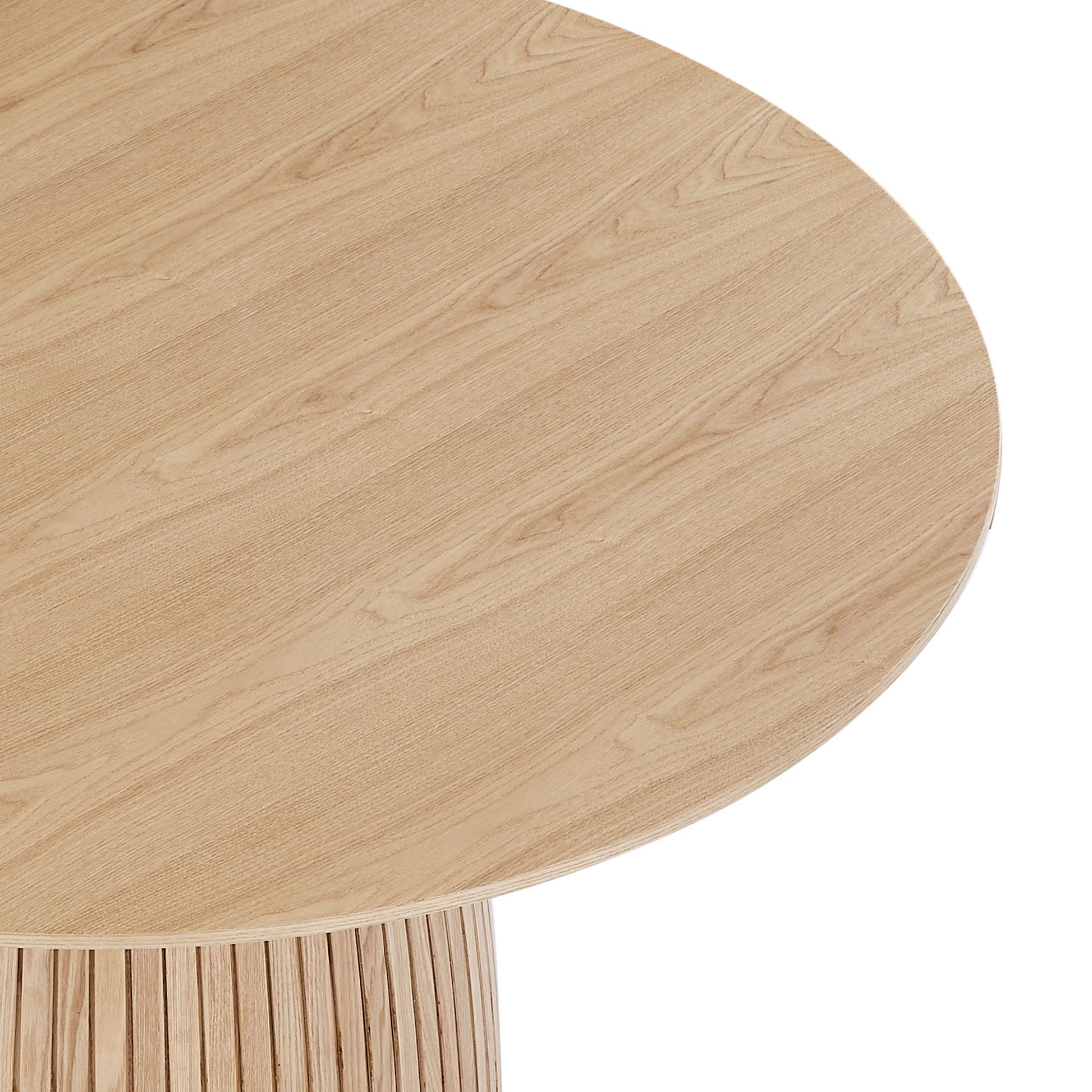 Round Dining Table Modern Wood Kitchen Table 47.24" Circular Tabletop For Leisure Coffee Table Oak. Oak Mdf