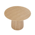 Round Dining Table Modern Wood Kitchen Table 47.24