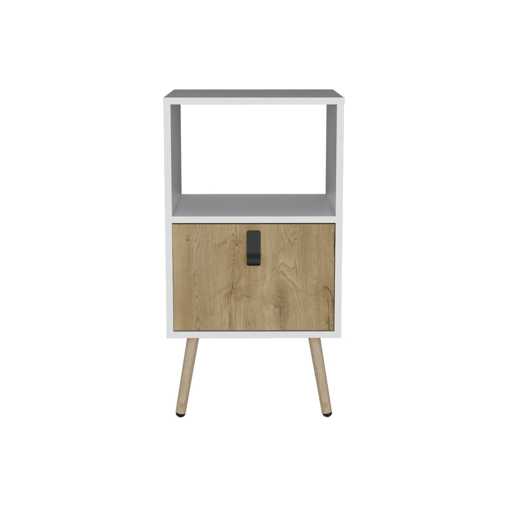 Nightstand A Magness, Bedroom, White Macadamia Multicolor Particle Board Engineered Wood