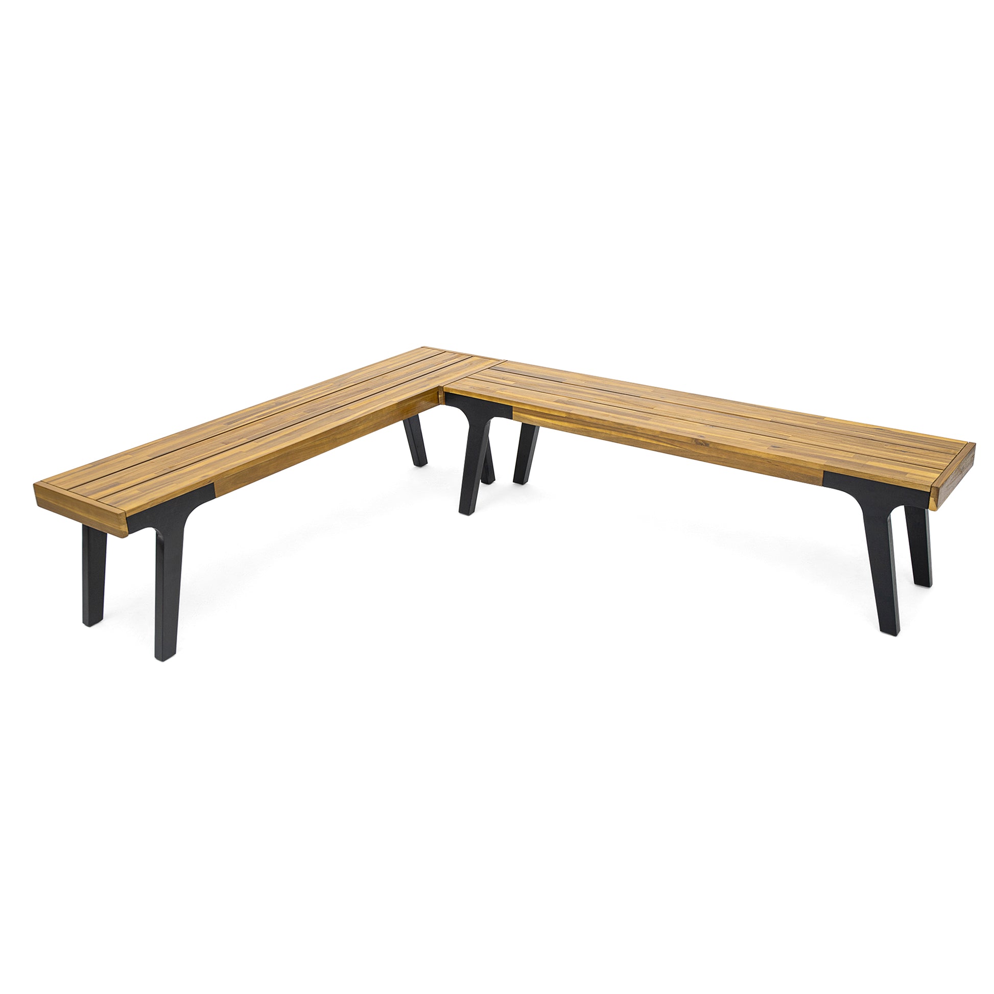 Bench Set Of 2 Teak Wood