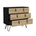 Dresser Magness, Bedroom, Black Macadamia Multicolor Particle Board Engineered Wood