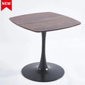 Special Dining Table,Mdf Dining Tablekitchen Table,Black And Walnut,Exective Desk Matte Black Mdf