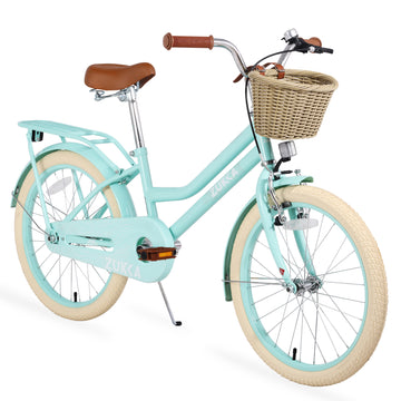 Multiple Colors,Girls Bike With Basket For 7 10 Years Old Kids,20 Inch Wheel ,No Training Wheels Included Cycling Mint Green Garden & Outdoor Carbon Steel