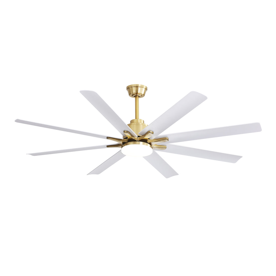 66 Inch Low Profile ABS Ceiling Fan with Dimmable brushed nickel-abs