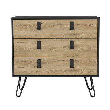 Dresser Magness, Bedroom, Black Macadamia Multicolor Particle Board Engineered Wood