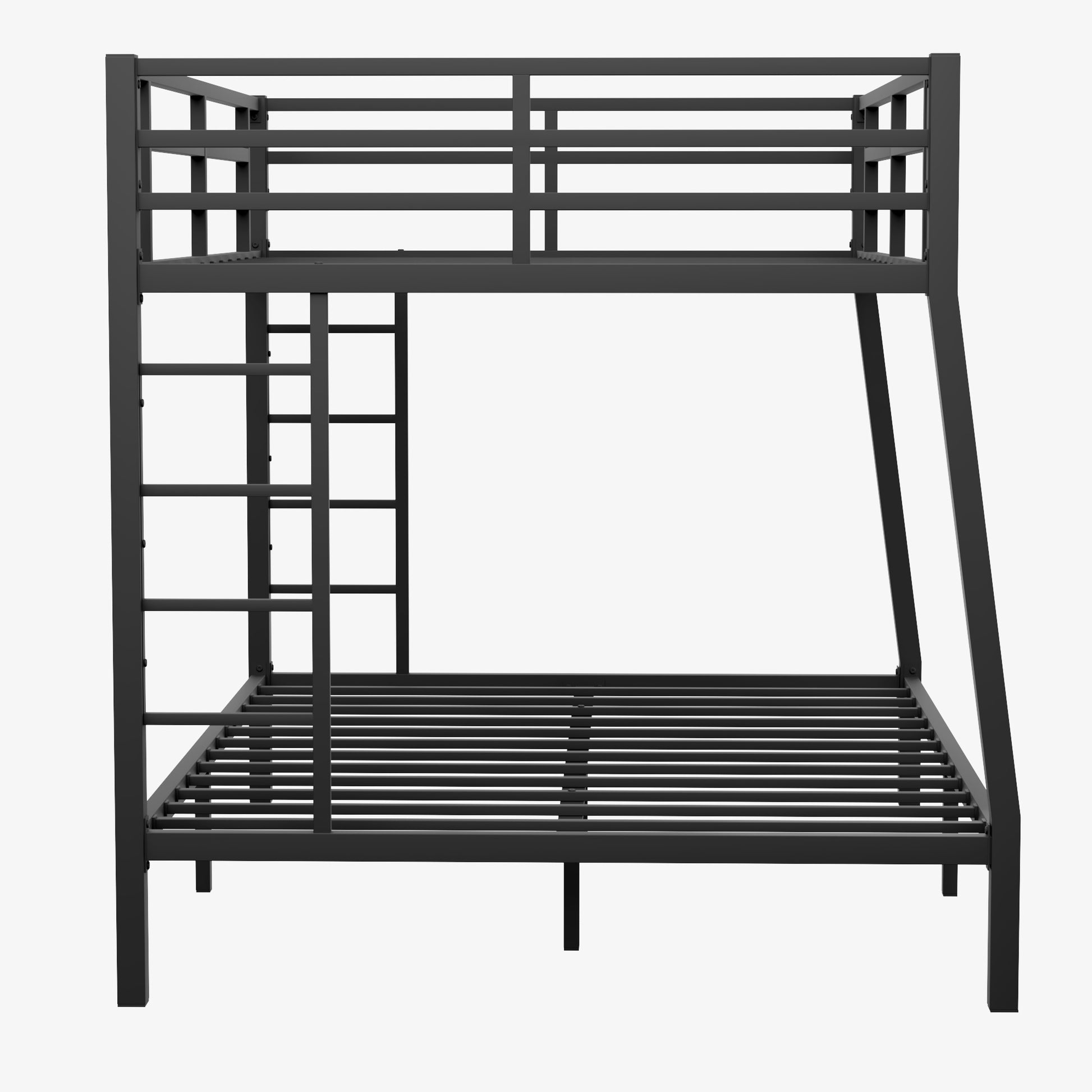 Metal Full Xl Over Queen Bunk Bed For Teens And Adults,Space Saving Noise Reduced No Box Spring Needed, Old Sku W1307S00015 Expect Arrive Date 2024 3 24 Black Metal