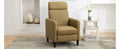 Modern Artistic Color Design Adjustable Recliner Chair Pu Leather For Living Room Bedroom Home Theater, Mustard Green Mustard Pu Leather
