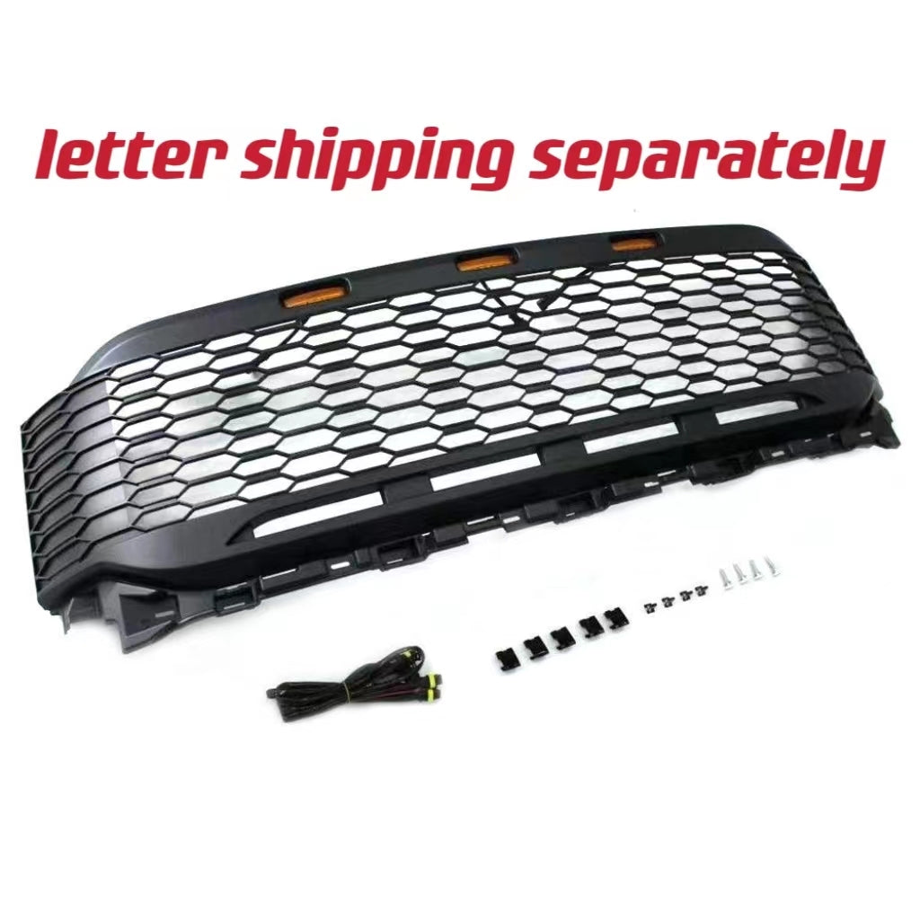 Grill For 2021 2022 2023 Ford f150 Raptor Grill matte black-abs-abs