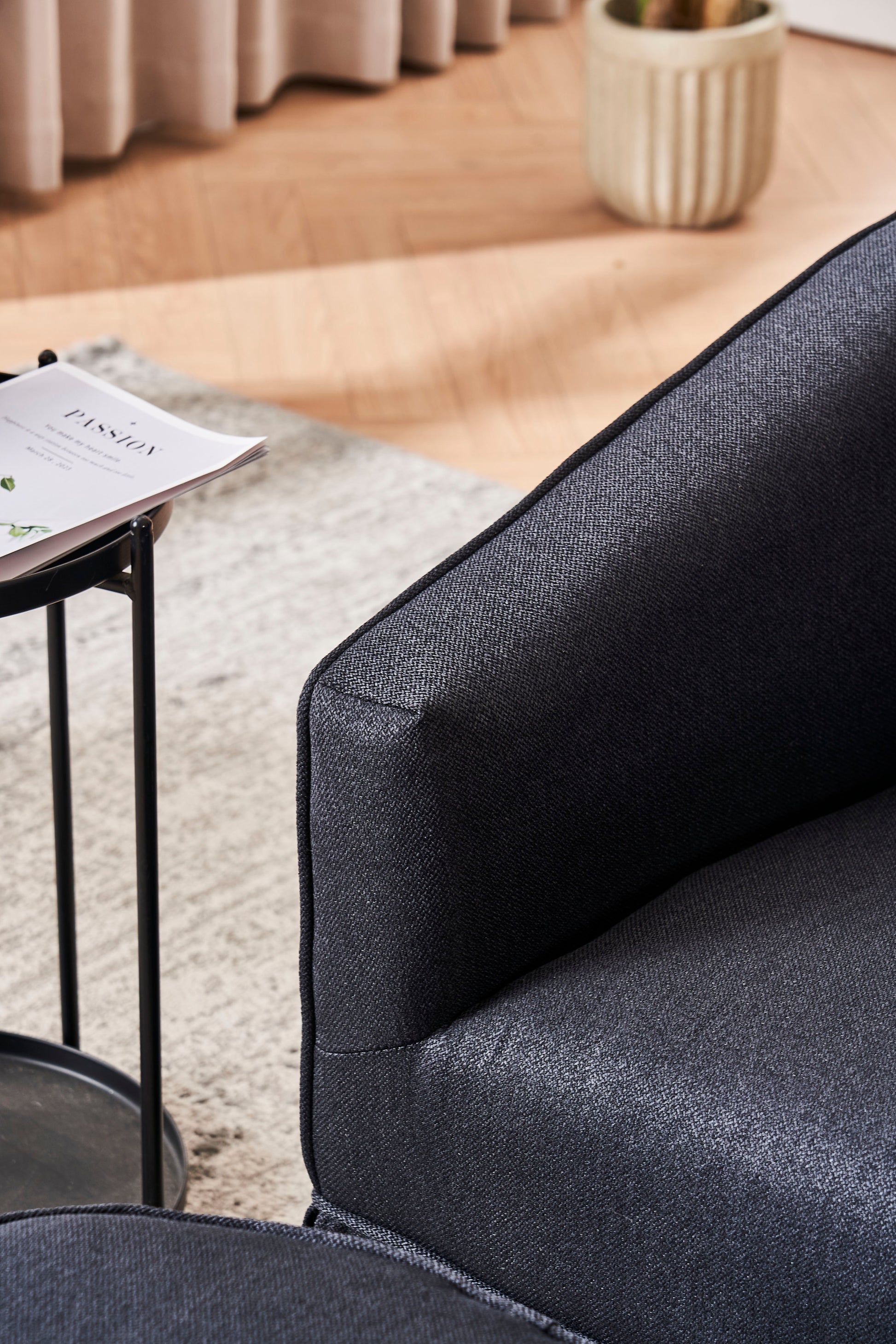 Swivel Barrel Chair With Ottoman, Swivel Accent Chairs Armchair For Living Room, Reading Chairs For Bedroom Comfy, Round Barrel Chairs With Black Metal Base Black Black Primary Living Space Modern Linen