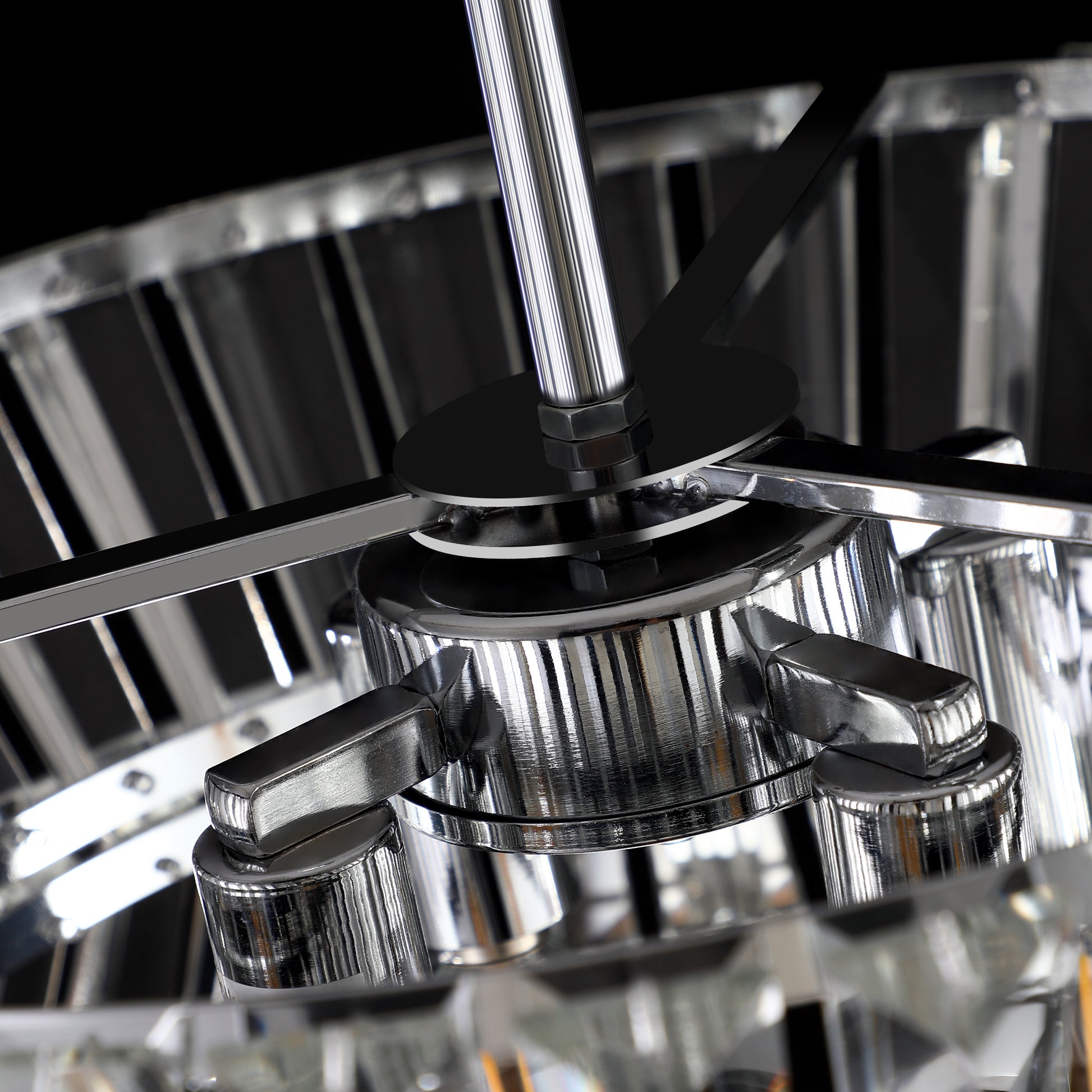 Modern Crystal Chandelier For Living Room Round Cristal Lamp Luxury Home Decor Light Fixture Transparent Modern Crystal