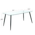 Modern Kitchen Glass dining table 63