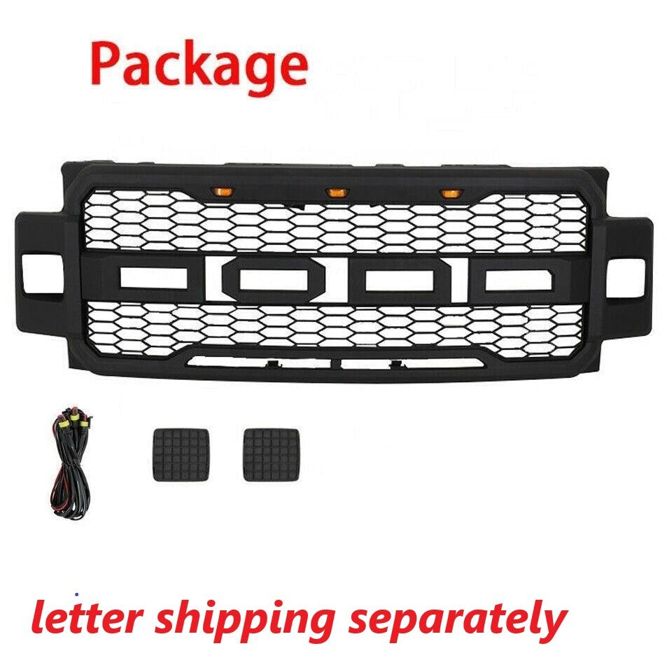 Front Grille For 2017 2018 2019 Ford f250 f350 Super matt black-abs-abs