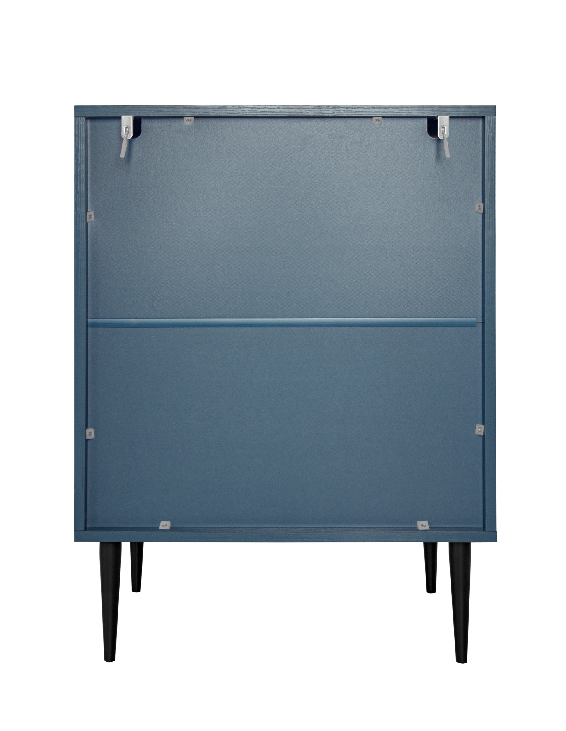 3 Drawer Cabinet, Accent Storage Cabinet, Suitable For Bedroom, Living Room, Study Blue Particle Board