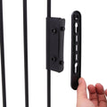 Fireplace Fence Black 5 Piece Set Black Metal