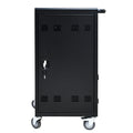 Mobile Charging Cart And Cabinet For Tablets Laptops 45 Device Black Steel Steel