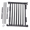 Fireplace Fence Black 5 Piece Set Black Metal