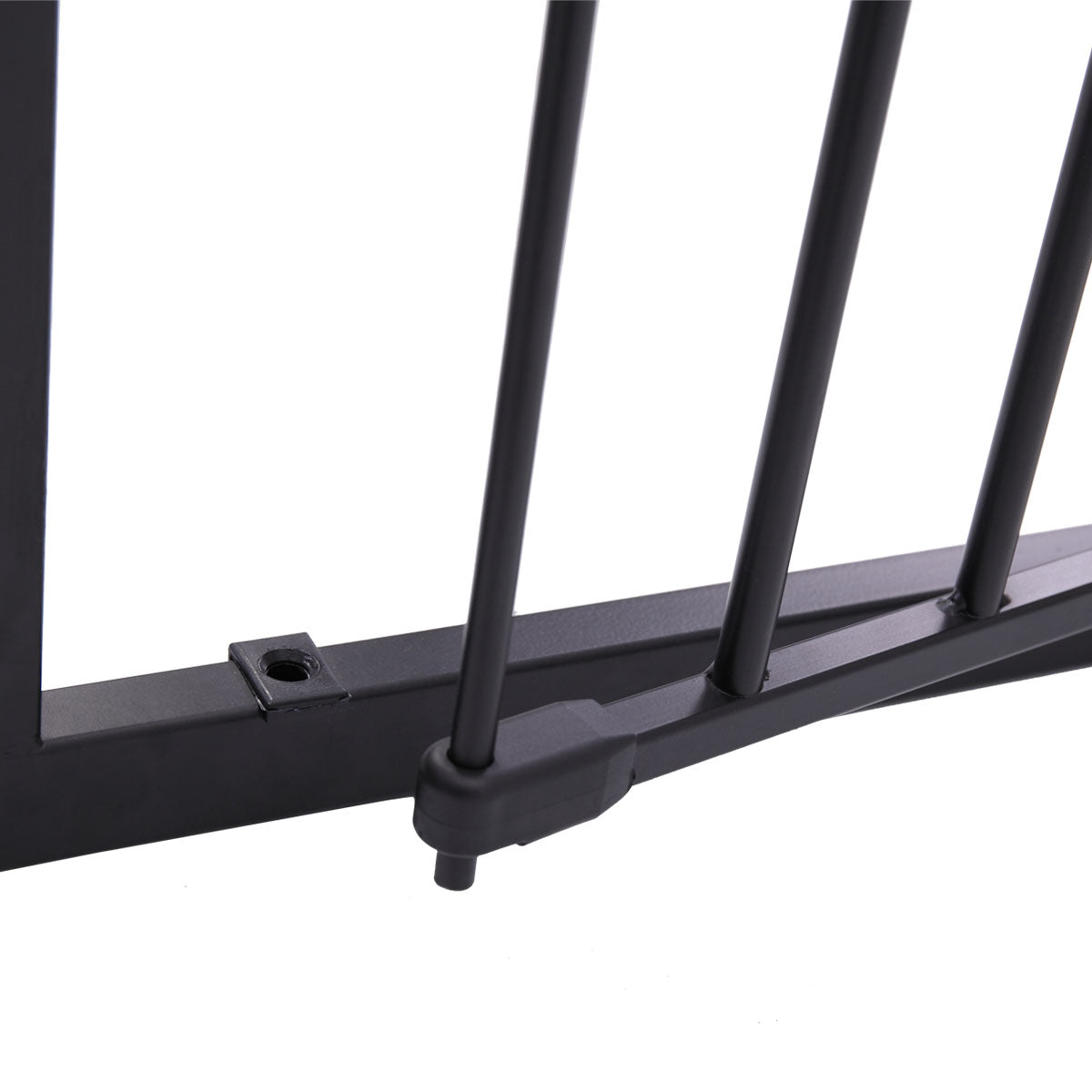 Fireplace Fence Black 5 Piece Set Black Metal