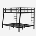 Metal Full Xl Over Queen Bunk Bed For Teens And Adults,Space Saving Noise Reduced No Box Spring Needed, Old Sku W1307S00015 Expect Arrive Date 2024 3 24 Black Metal