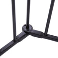 Fireplace Fence Black 5 Piece Set Black Metal