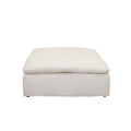 Harper Luxe White Sectional 6 Seat Configuration White Wood Linen 6 Seat