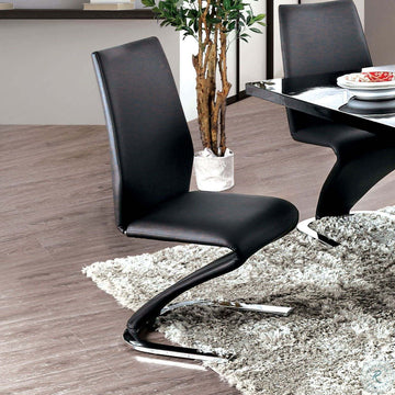 Contemporary Style Z Shaped Chair Base 2Pcs