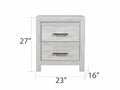 Denver Modern Style 2 Drawer Nightstand Made With Wood In Gray Gray 2 Drawers Bedroom Bedside Cabinet Contemporary,Modern Solid Wood Mdf Wood