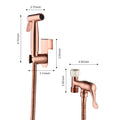 Bidet Sprayer for Toilet, Handheld Cloth Diaper rose gold-metal