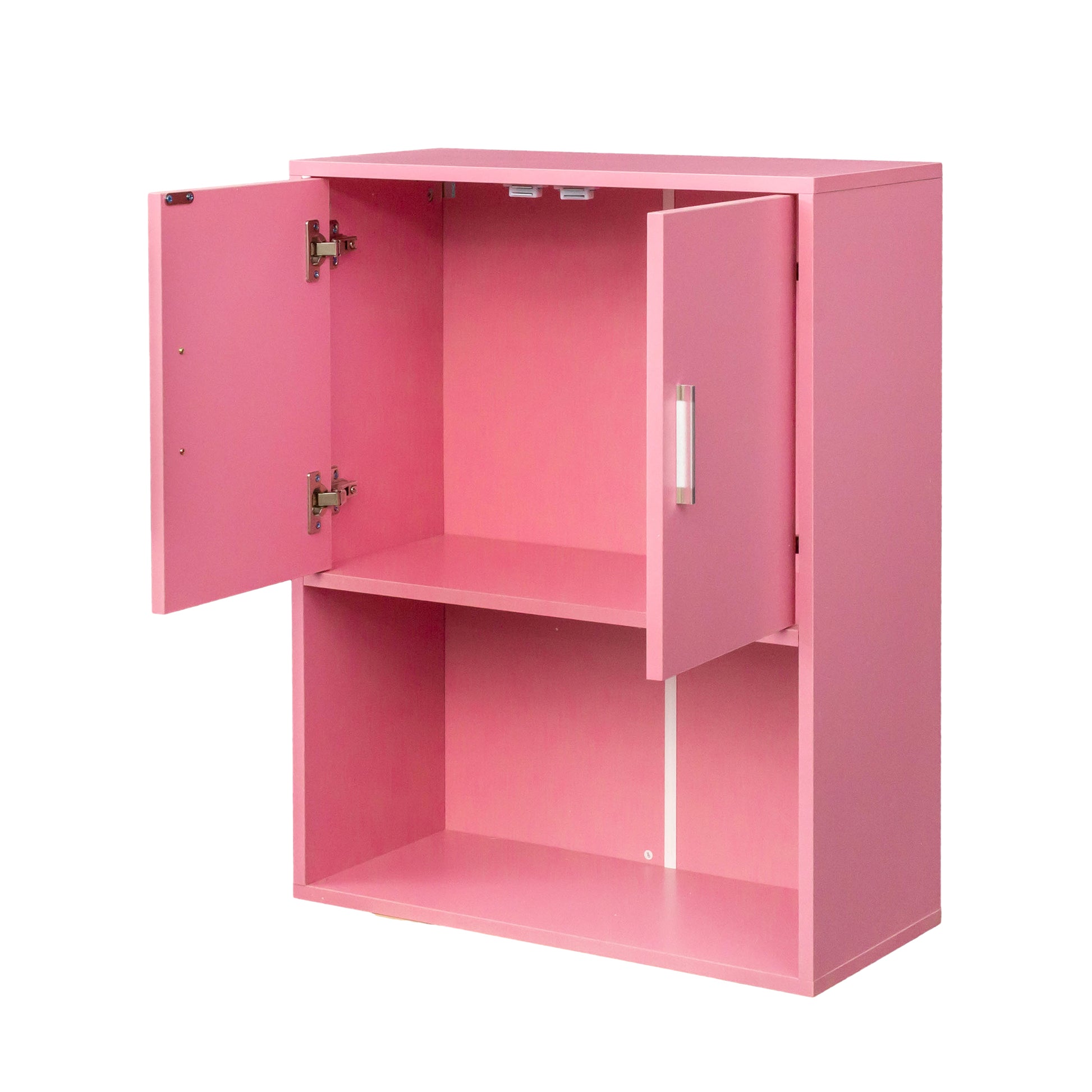 Wall Mounted Barber Shampoo Station Storage Cabinet Salon Beauty Spa Equipment For Barber Salon Shop Pink Mdf