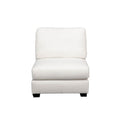 Concord Performance White Modular 4 Piece Sectional White Wood Polyester 6 Seat