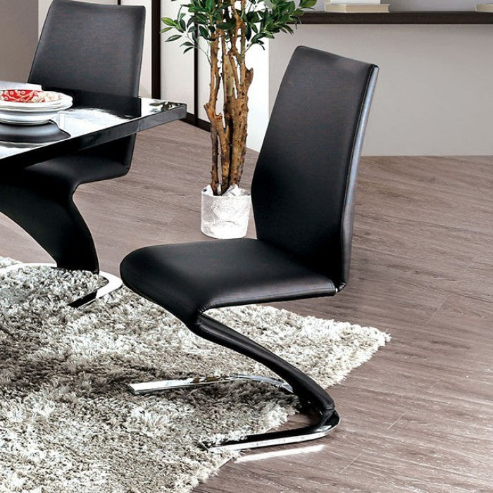 Contemporary Style Z Shaped Chair Base 2Pcs