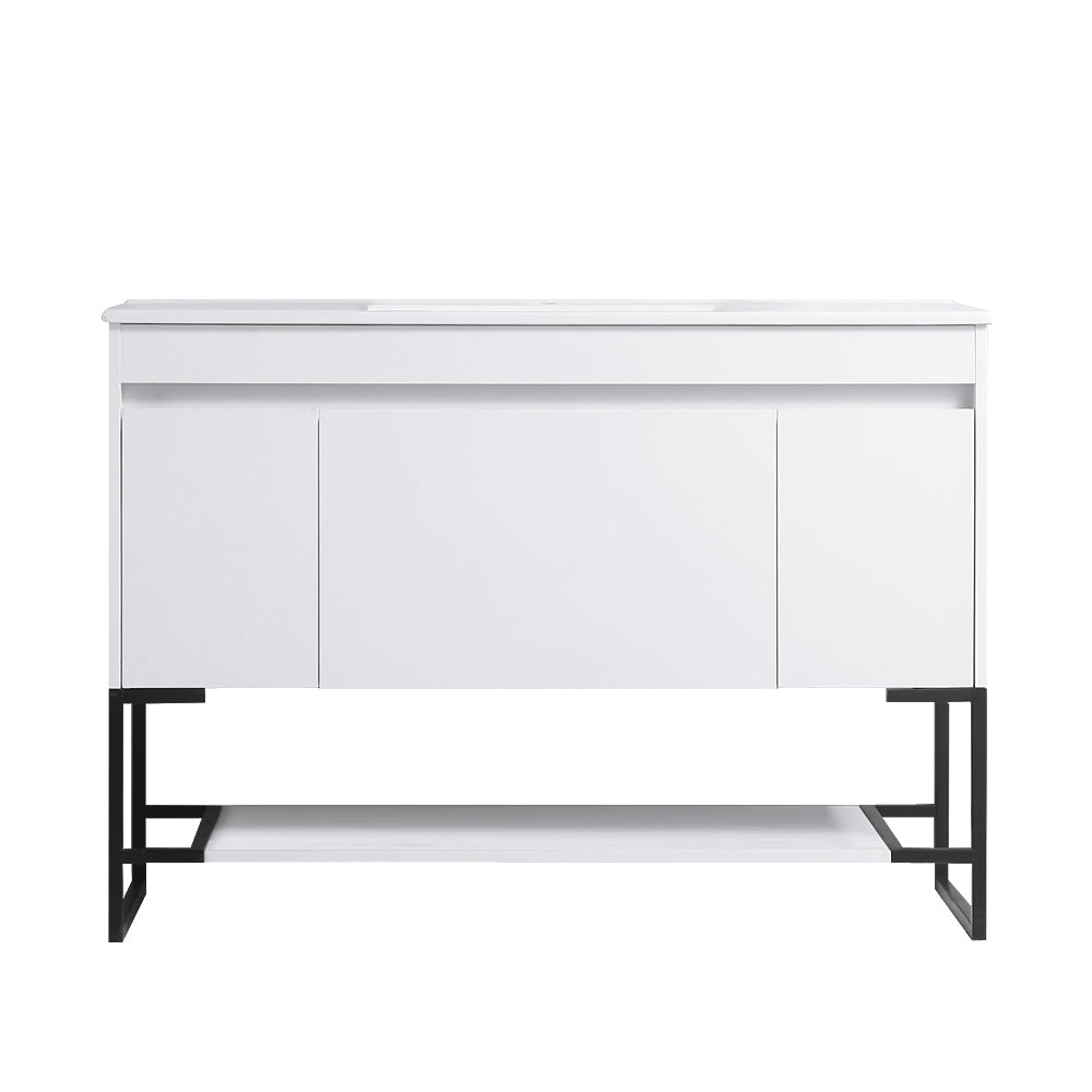 48" Bathroom Vanity with Sink,Bathroom Vanity Cabinet white-solid wood