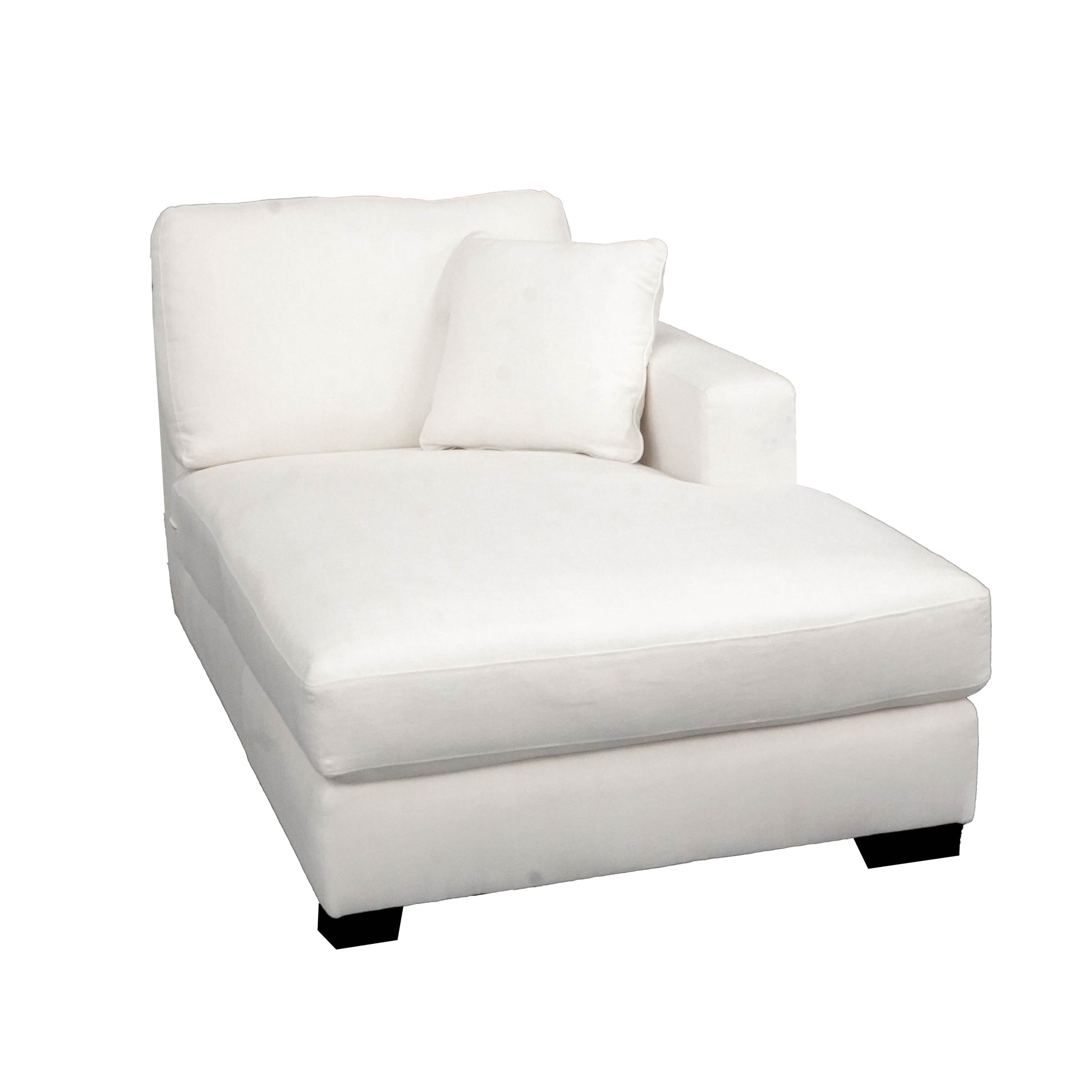 Concord Performance White Modular 2 Piece Sectional White Wood Polyester 10 Seat