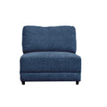 Summit Navy Modular Sectional 7 Seat Configuration Navy Wood Polyester 7 Seat