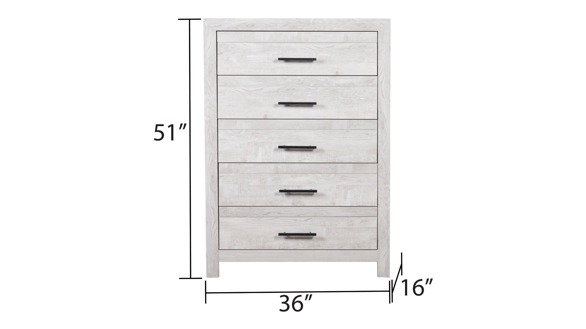 Denver Modern Style 5 Drawer Chest Made With Wood In Gray Gray Bedroom Modern Wood