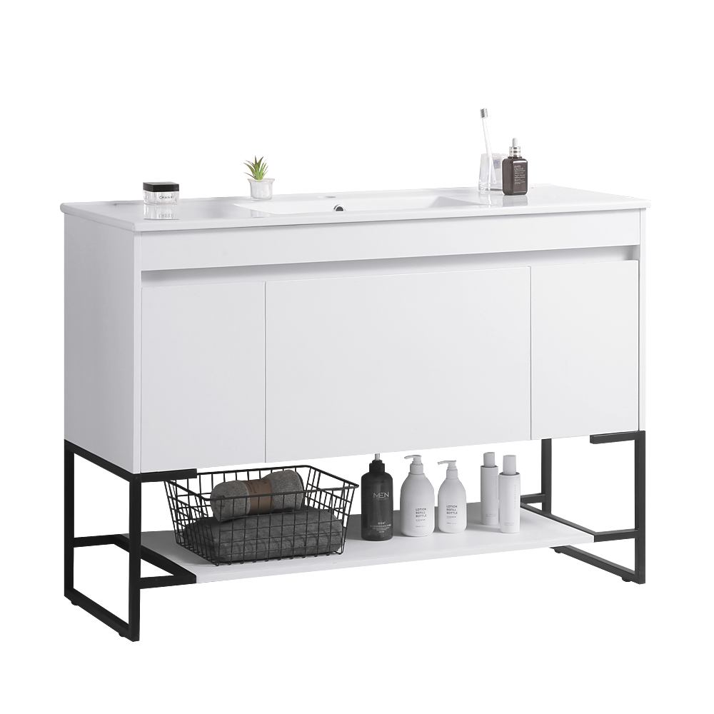48" Bathroom Vanity with Sink,Bathroom Vanity Cabinet white-solid wood