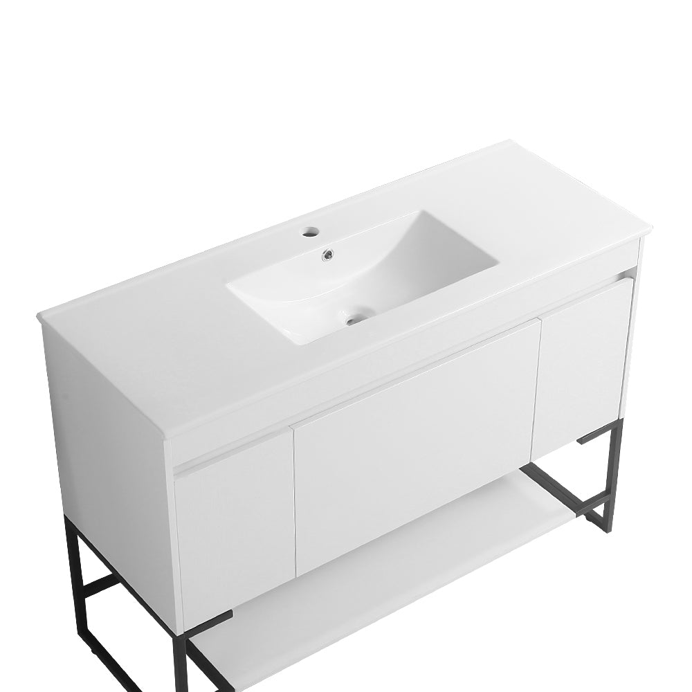 48" Bathroom Vanity with Sink,Bathroom Vanity Cabinet white-solid wood