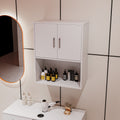 Wall Mounted Barber Shampoo Station Storage Cabinet Salon Beauty Spa Equipment For Barber Salon Shop White Mdf