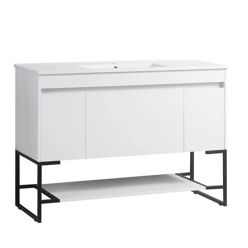 48" Bathroom Vanity with Sink,Bathroom Vanity Cabinet white-solid wood