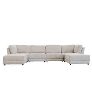 Summit Grey Modular Sectional 6 Seat Configuration Grey Wood Polyester 6 Seat