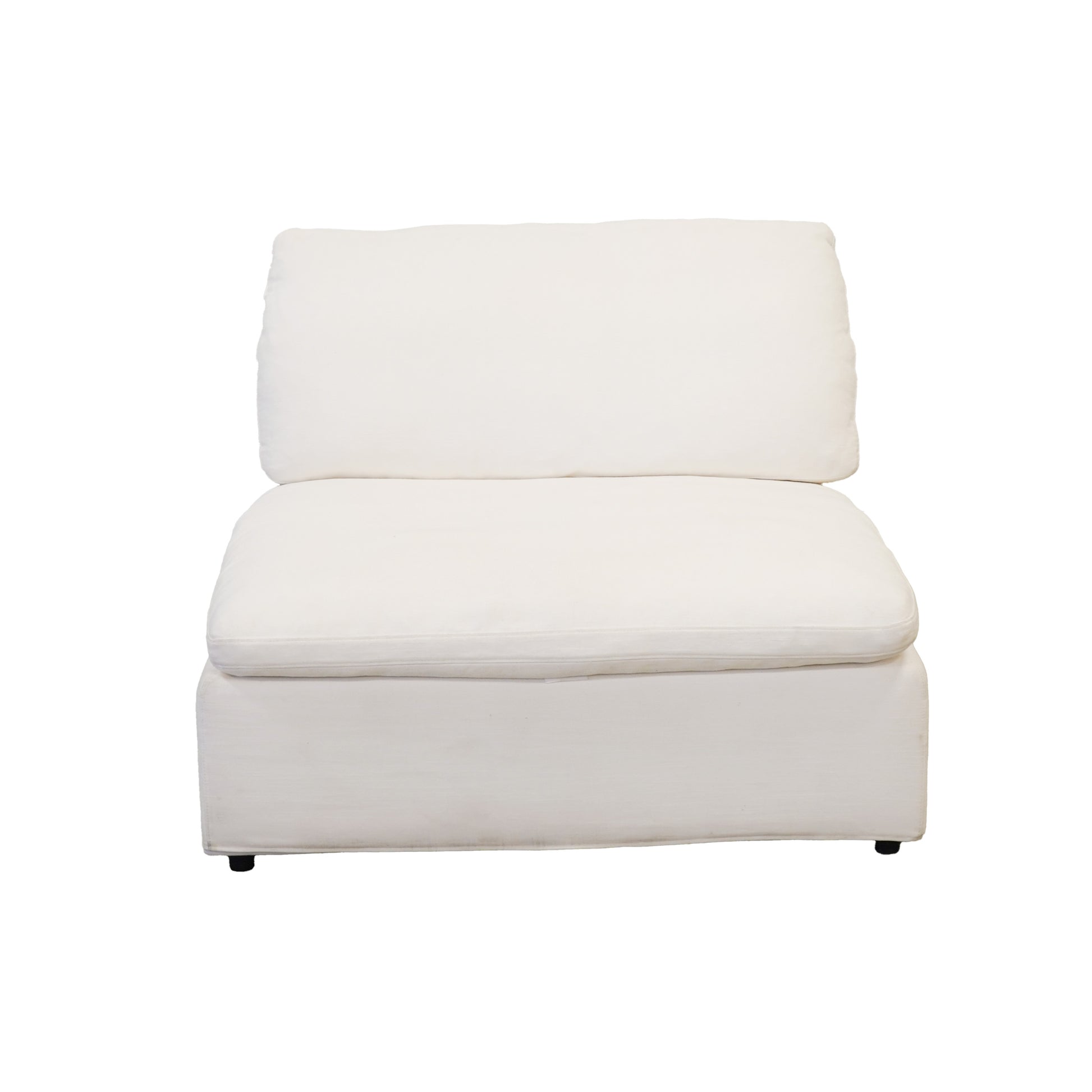 Harper Luxe White Sectional 6 Seat Configuration White Wood Linen 6 Seat