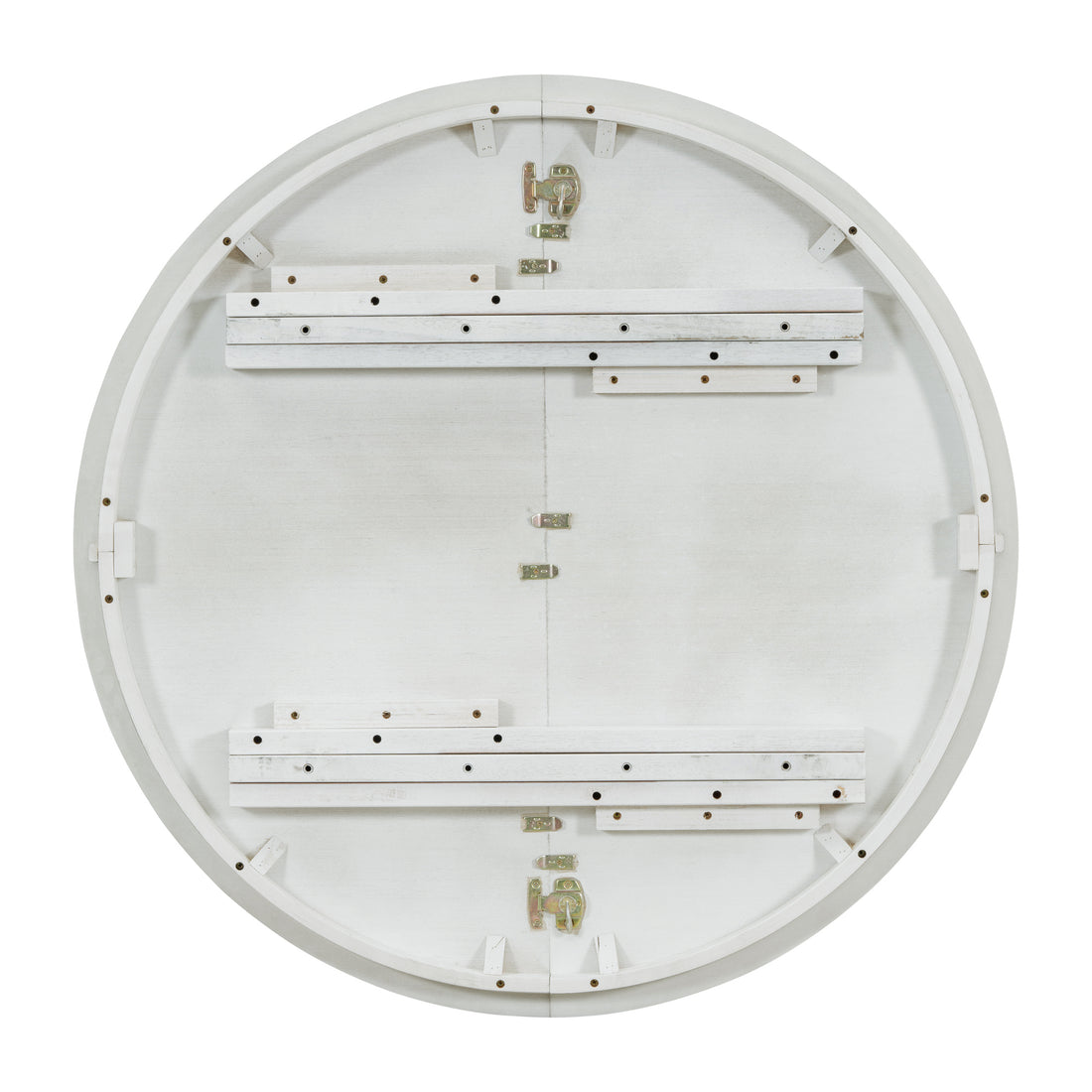 5 Piece Retro Functional Dining Set, 1 Extendable Table With A 16 Inch Leaf And 4 Upholstered Chairs For Dining Room And Kitchen Antique White Antique White Solid Wood