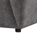 Liyasi Living Room Sofa Set With Luxury Boucle Fabric3 Seater Grey Polyester Wood Primary Living Space Eucalyptus Foam Fabric 3 Seat