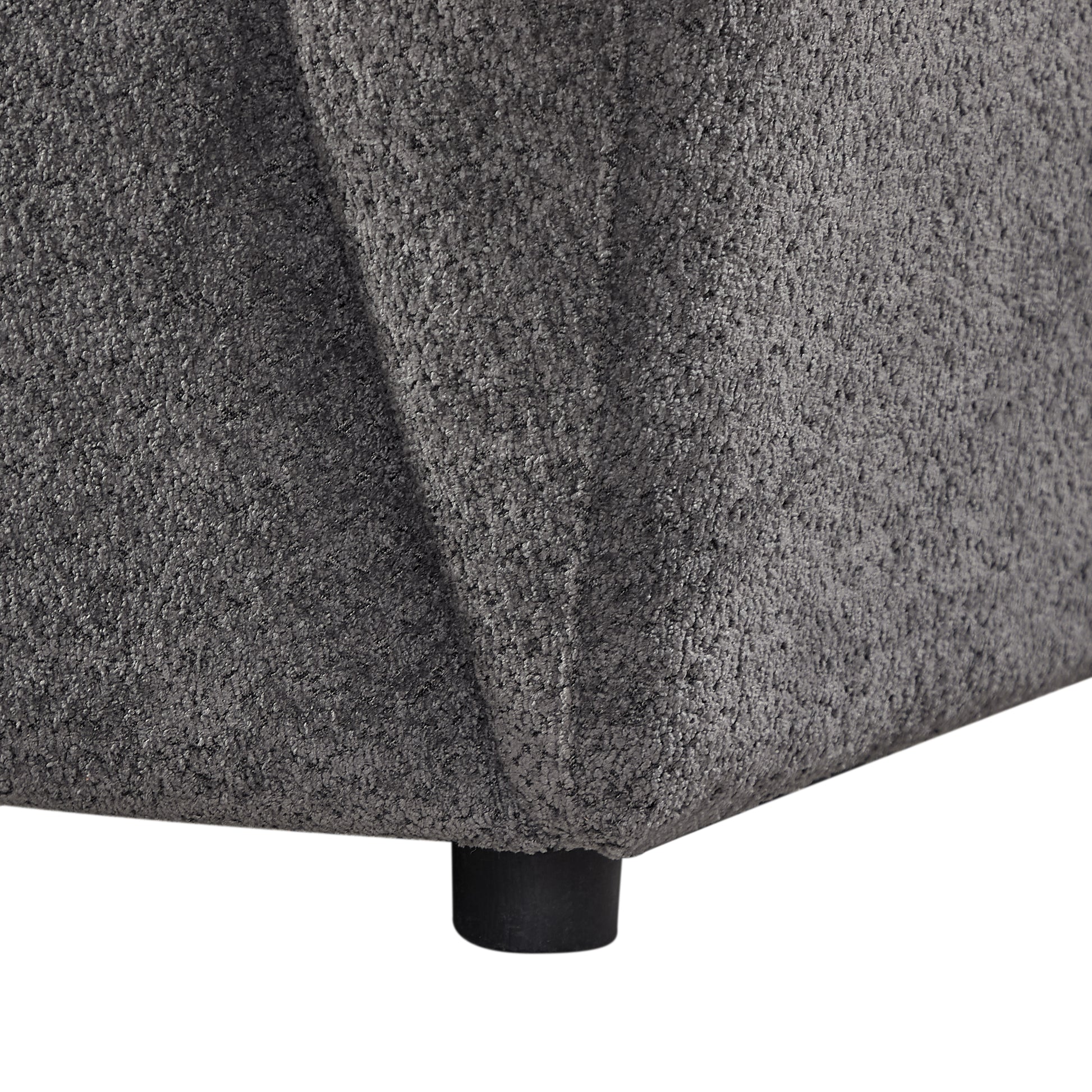 Liyasi Living Room Sofa Set With Luxury Boucle Fabric3 Seater Grey Polyester Wood Primary Living Space Eucalyptus Foam Fabric 3 Seat