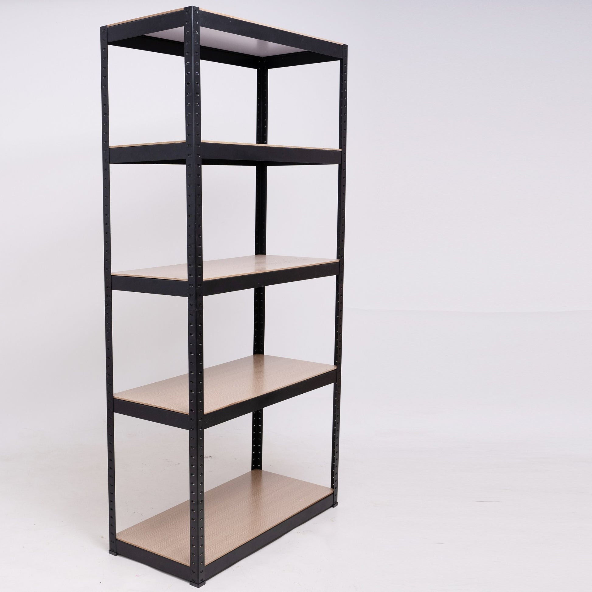 Storage Shelves 5 Tier Adjustable Garage Storage Shelving, Heavy Duty Metal Storage Utility Rack Shelf Unit For Warehouse Pantry Closet Kitchen, 23.6" X 15.7" X 47.2", Black Black Steel