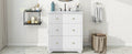 Video 30 Inch Modern White Bathroom Vanity Cabinet With Two Drawers White Mdf