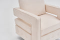 Swivel Barrel Chair For Living Room,360 Degree Swivel Club Modern Accent Single Sofa Chair, Small Leisure Arm Chair For Nursery, Hotel, Bedroom, Office Beige Primary Living Space Modern Linen