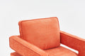 Swivel Barrel Chair For Living Room,360 Degree Swivel Club Modern Accent Single Sofa Chair, Small Leisure Arm Chair For Nursery, Hotel, Bedroom, Office Orange Primary Living Space Modern Linen