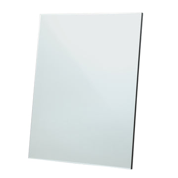 33.07"L X 26.77"W Mirror For Wall, Hanging Mirror For Salon, Barbershop, Bathroom, Bedroom Clear Glass